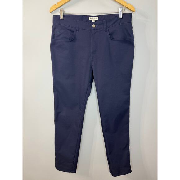 Peter Millar Performance 5-Pocket Core Pant Blue Stretch Men's 32x30 - Picture 14 of 14